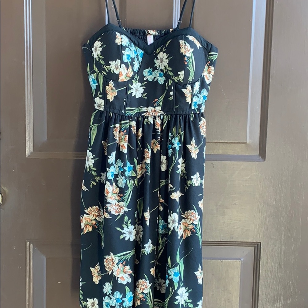 A semi short dress
